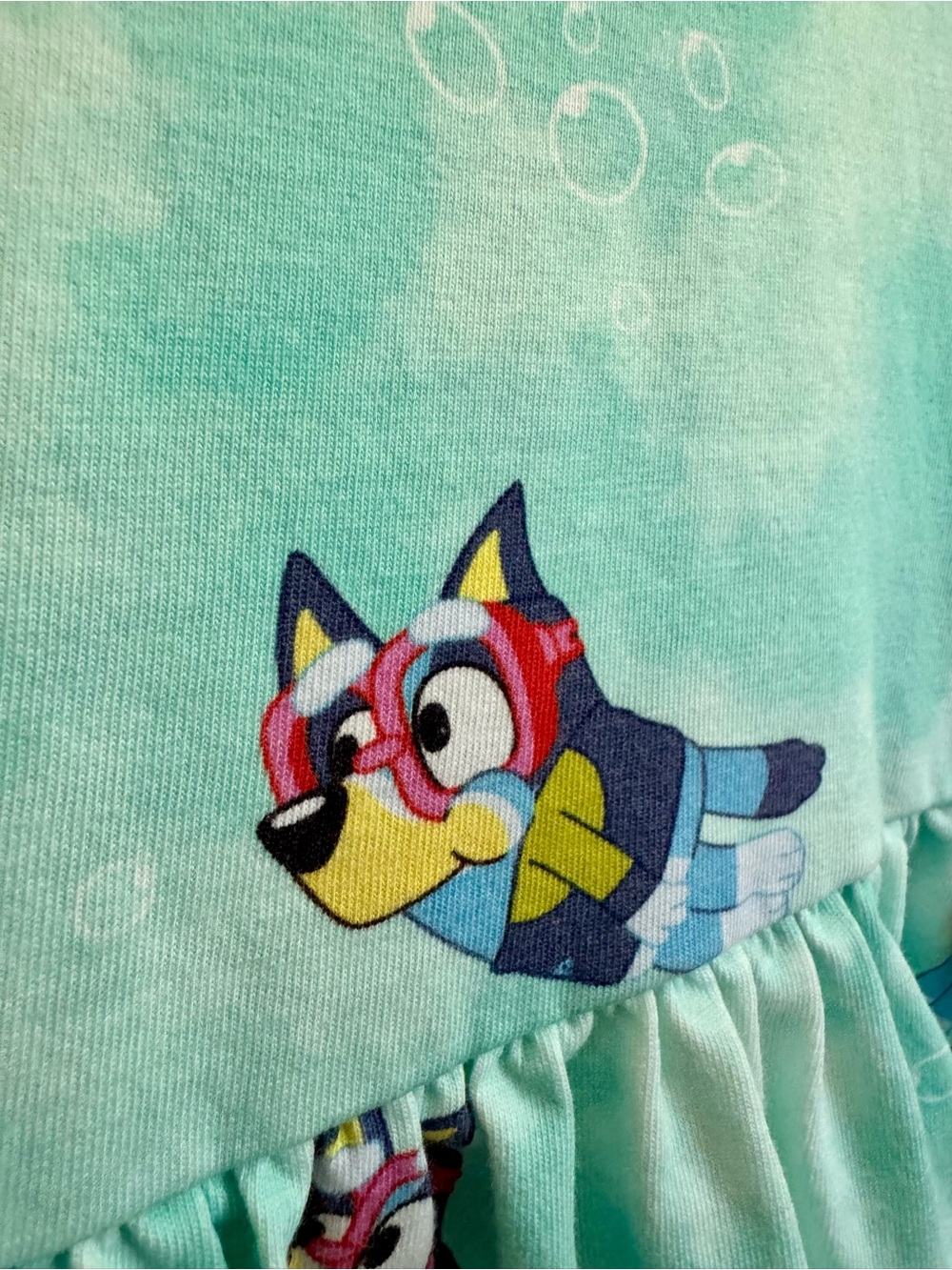 Hanna Andersson Aqua Bluey Dress